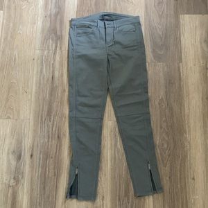 Calvin Klein grey jeans with zip detail at ankle